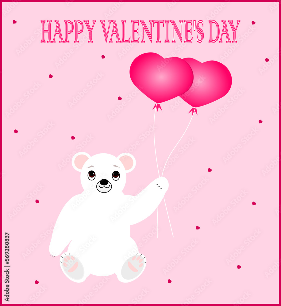 Teddy bear with balloons Teddy bear with balloons