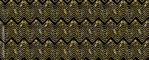 Hand drawn pattern. Zigzag and stripe line. Vector illustration for tribal design. Black and white colors. For textile, wallpaper, wrapping paper. Ethnic theme