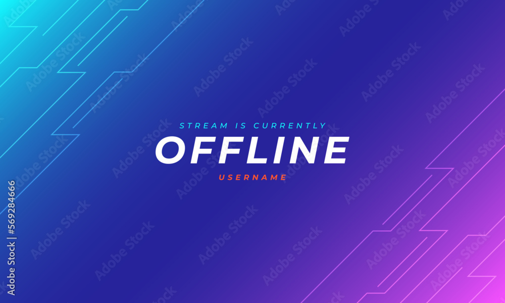 abstract twitch offline background design with neon color abstract twitch offline background design with neon color
