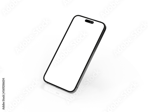 Fotografie realistic smartphone template mockup for user experience presentation