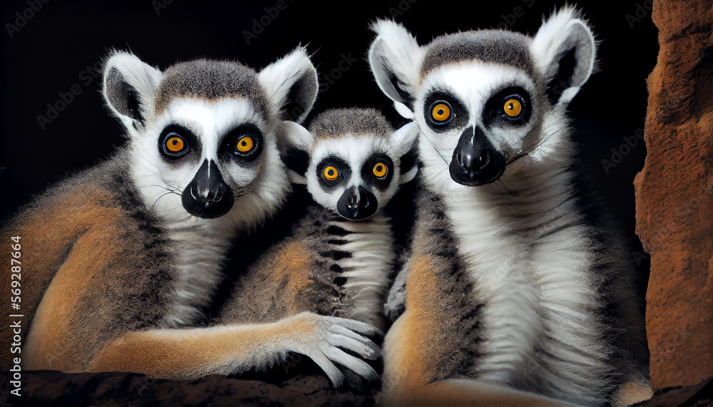 Fototapeta premium wildlife portrait in africa generated by AI