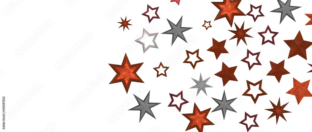golden stars - in red golden stars - in red