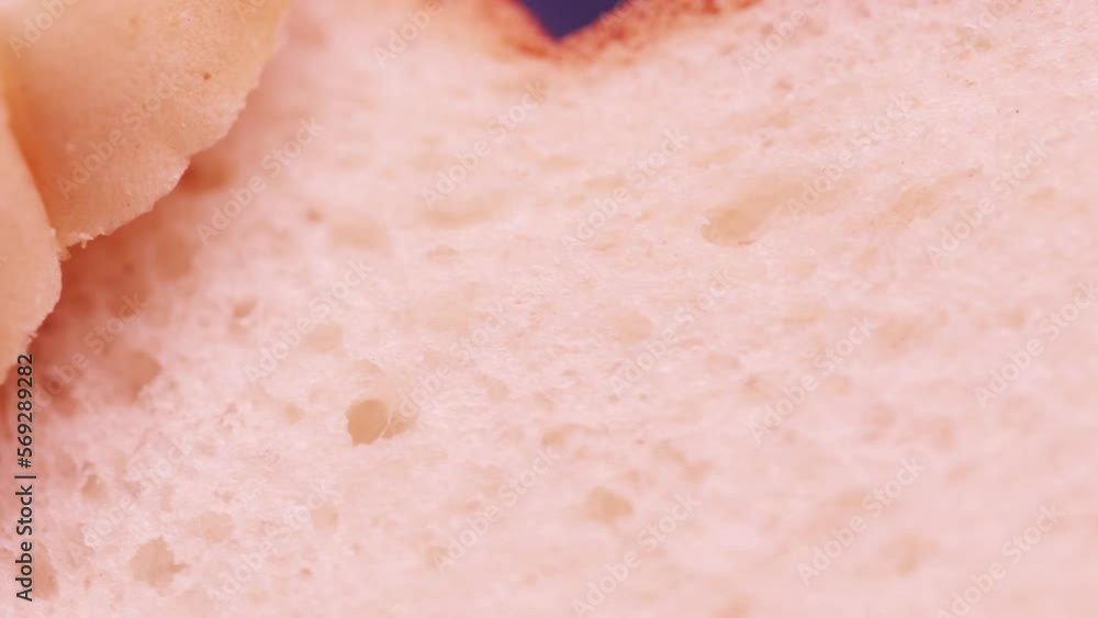 White sliced bread on top of each White sliced bread on top of each