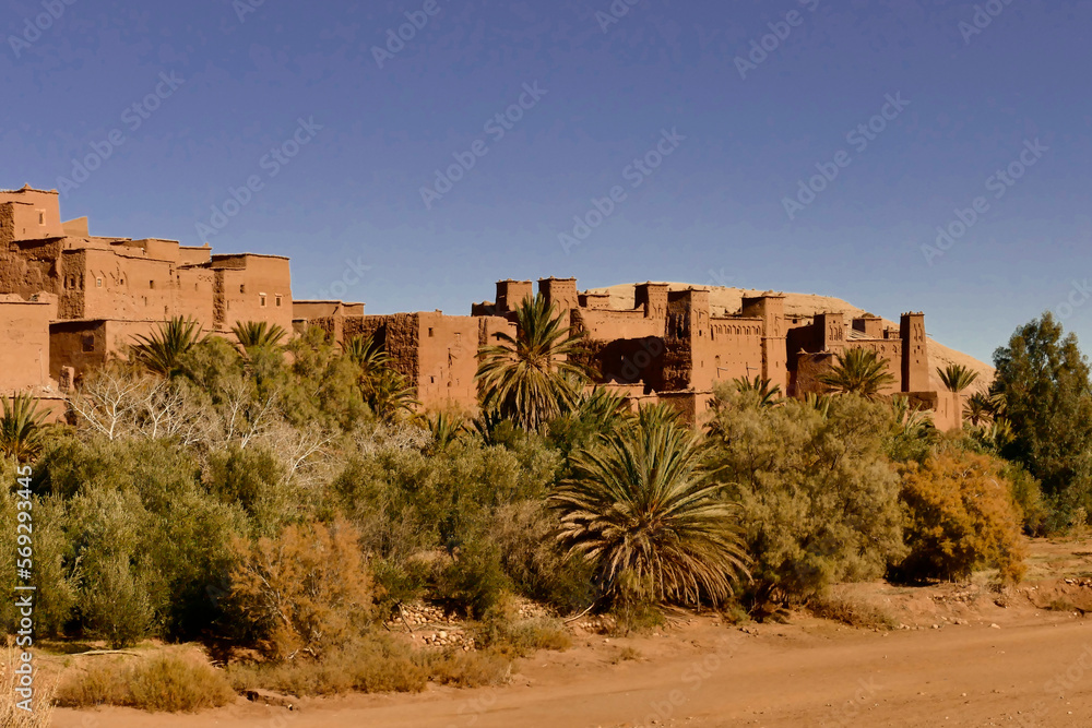 Sito storico Patrimonio Unesco, Ksar di Ait Ben Haddou, Oarzazate, Draa. provincia di Tafilalet , Marocco