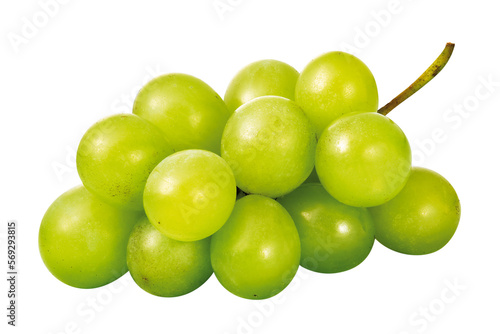 cacho de uvas verdes frescas  photo
