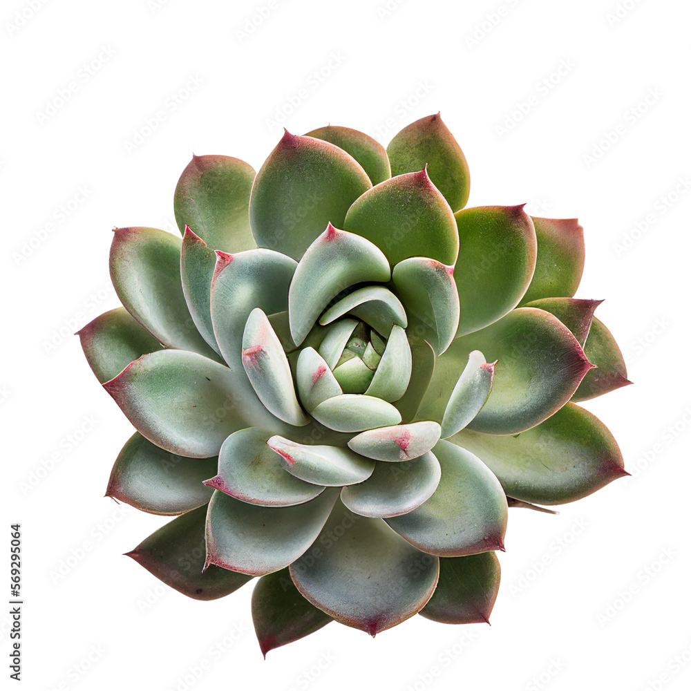 Light green succulent plant with pink tips isolated transparent for graphic use Light green succulent plant with pink tips isolated transparent for graphic use
