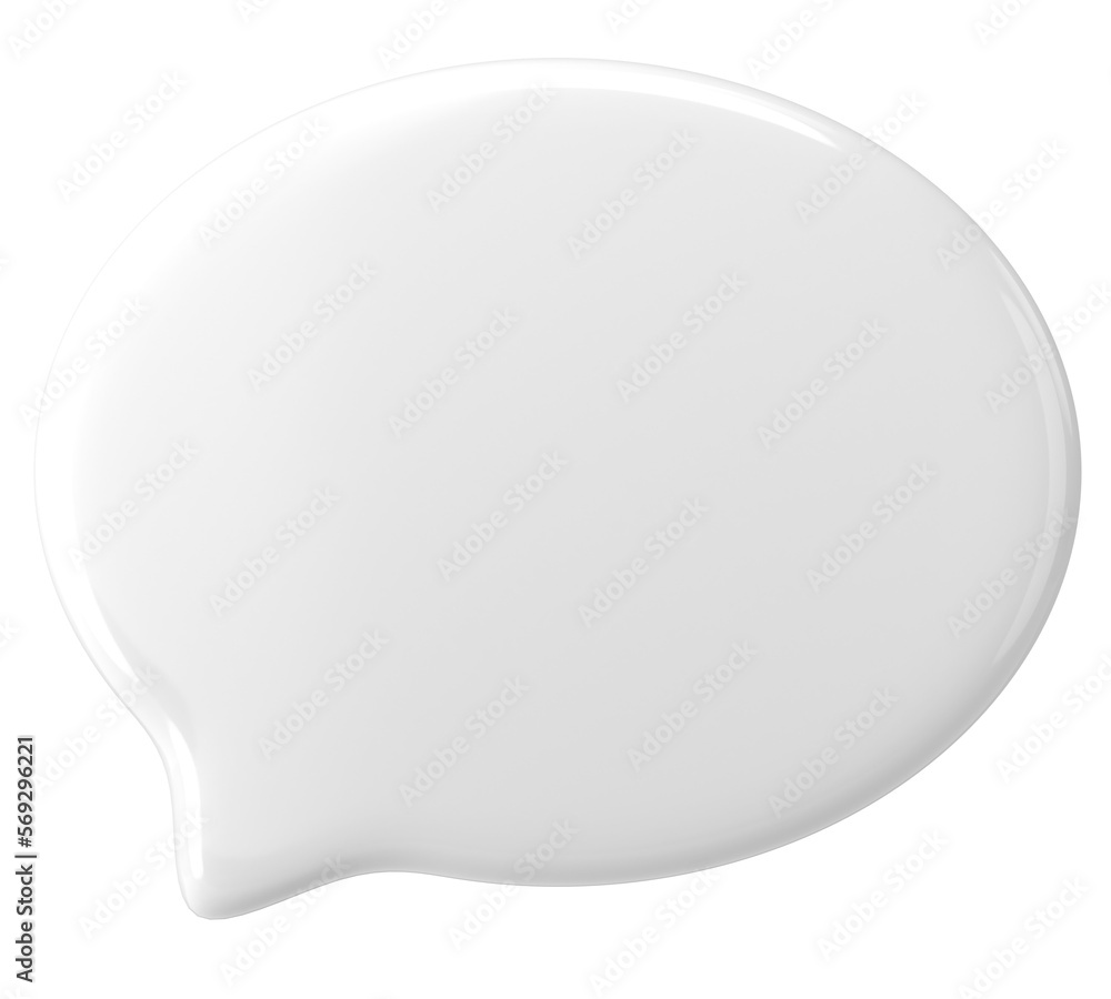 Speech bubble. Chat bubble. 3D illustration. Speech bubble. Chat bubble. 3D illustration.