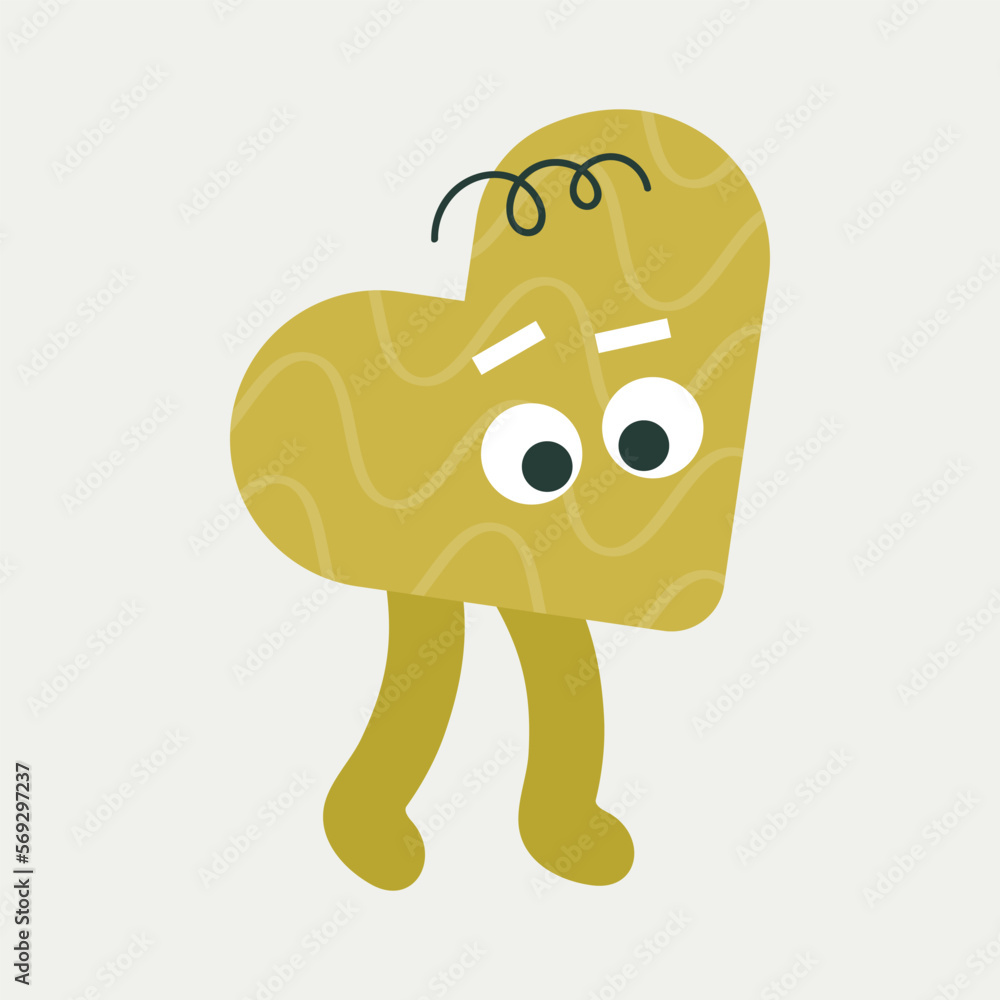 Obraz premium Cartoon character, abstract personage, mascot design, funny avatar, cute icon