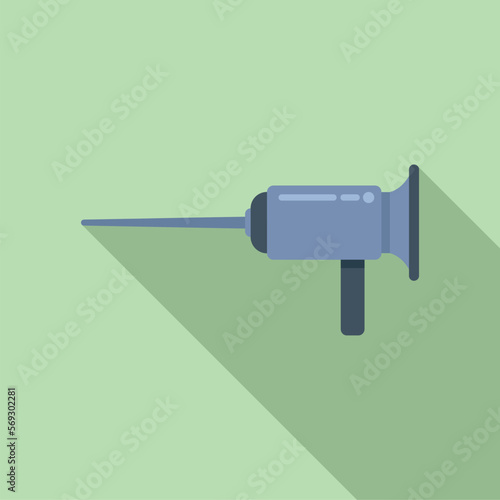 Gastroscopy icon flat vector. Medical endoscope. Medicine surgery