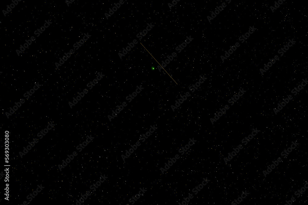 On February 12, 2023, the rare green comet C/2022 E3 (ZTF) made its