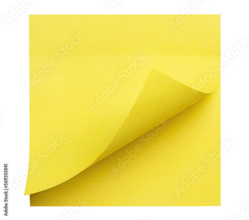 Pack of square yellow stickers cut out