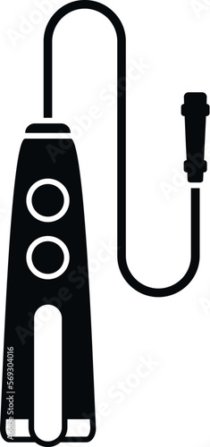 Endoscope inspection icon simple vector. Medical examination. Illness organ