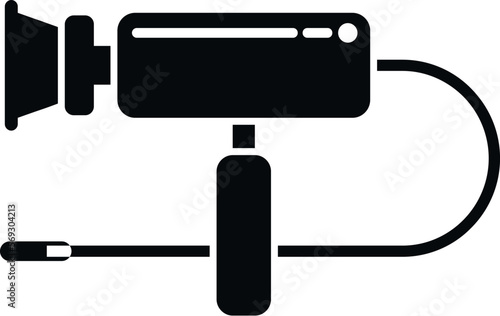 Health endoscope icon simple vector. Medical examination. Surgery organ