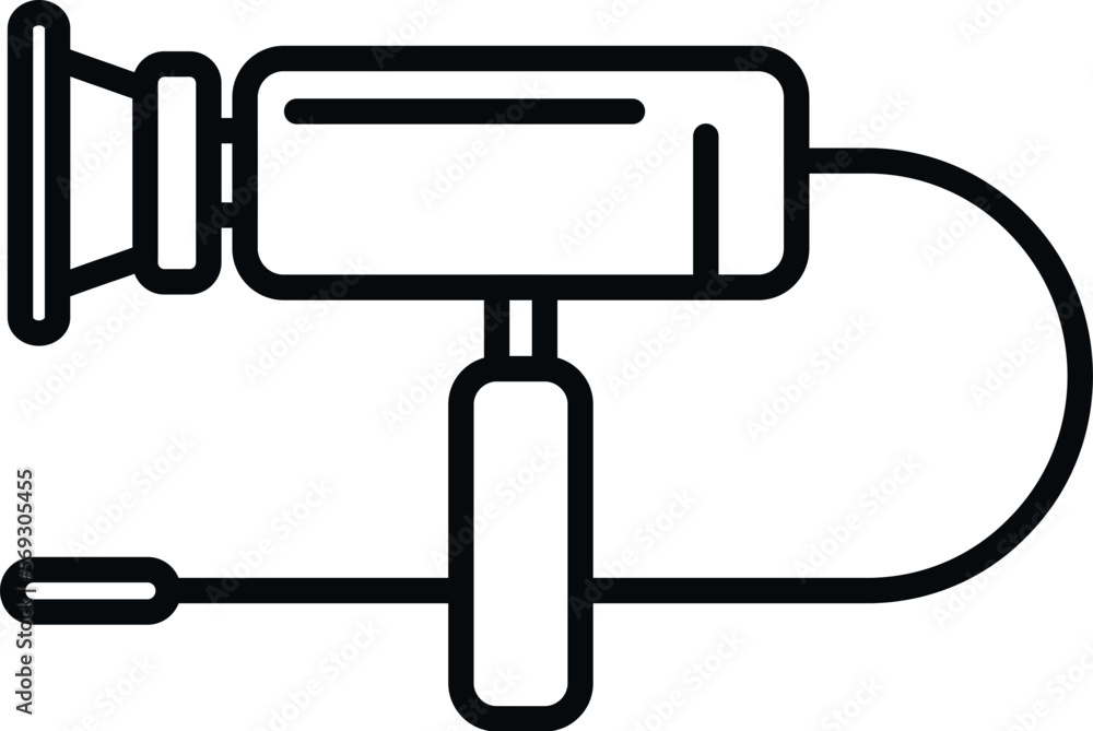 Health endoscope icon outline vector. Medical examination. Surgery organ Health endoscope icon outline vector. Medical examination. Surgery organ