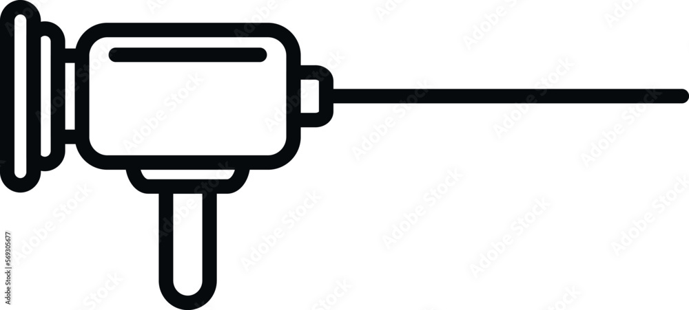 Gastroenterology icon outline vector. Medical camera. Health cable Gastroenterology icon outline vector. Medical camera. Health cable