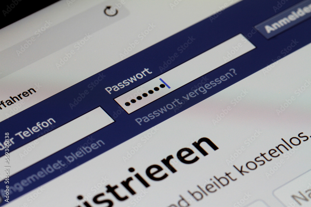 Computer Social Media Login