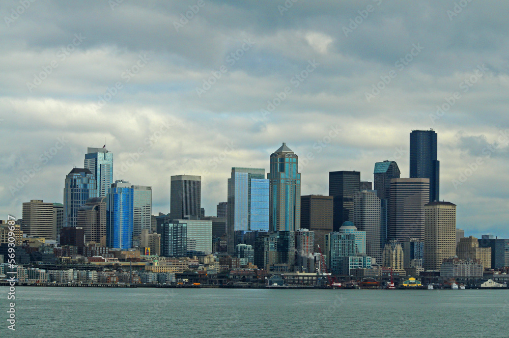 Naklejka premium Seattle Skyline 