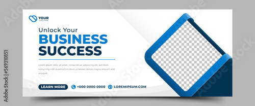 Business promotion horizontal modern banner template design
