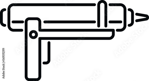 Silicone tube icon outline vector. Sealant glue. Construction home