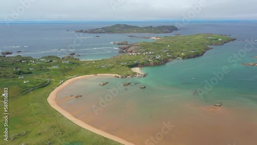 Aerial View over Cruit Island, Co Donegal, Ireland photo