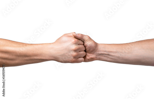 Man help hands, guardianship, protection. Two hands, isolated arm, helping hand of a friend. Friendly handshake, friends greeting. Rescue, helping hand. Male hand united in handshake