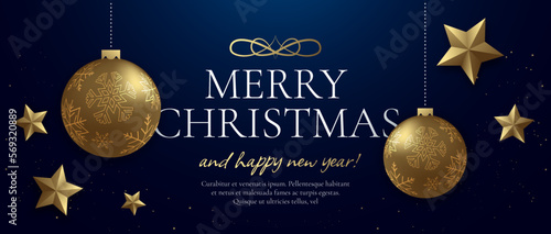 Merry Shristmass sale banner template, poster, greeing card, new year discount