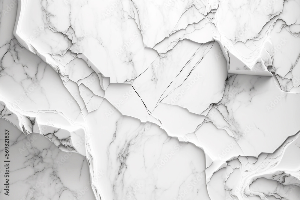 Mármol blanco con vetas grises y con textura, generative ai. Mármol blanco con vetas grises y con textura, generative ai.