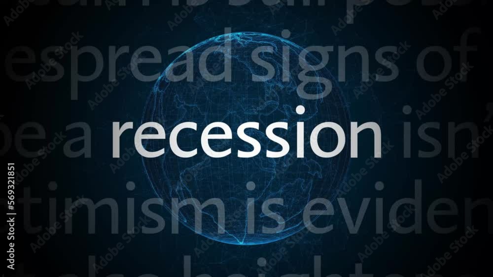 Crisis titles, financial crash, economy recession concept. 4K video animation Crisis titles, financial crash, economy recession concept. 4K video animation