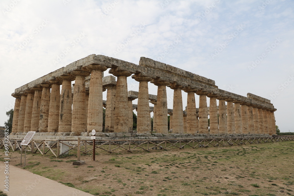 Temple of Hera in Paestum, Campania Italy