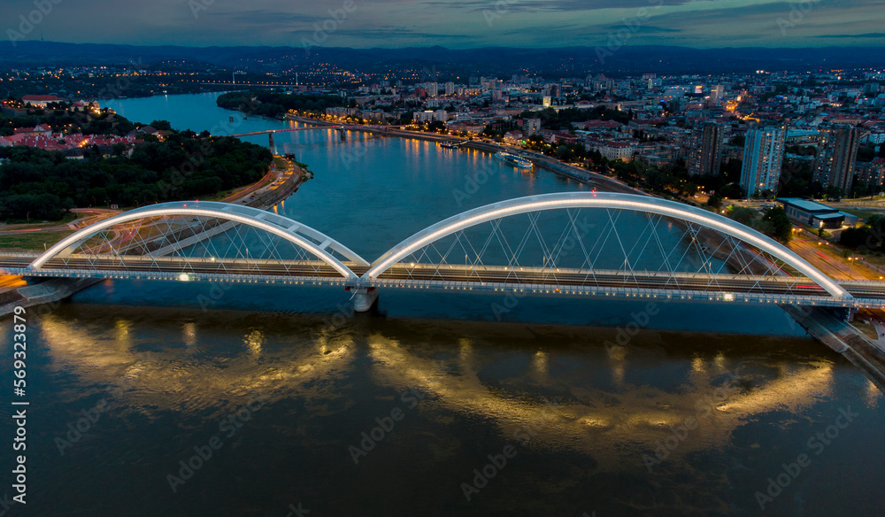 Obraz premium bridge in Novi Sad, Serbia