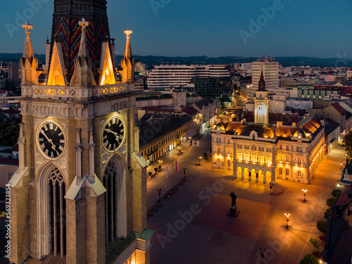 Fényképezés sunset in Novi Sad, Serbia