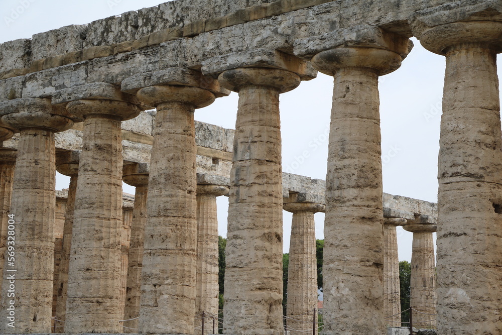 The Temple of Hera in Paestum, Campania Italy The Temple of Hera in Paestum, Campania Italy