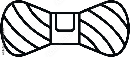 Thread cotton icon outline vector. Machine textile. Fabric industry