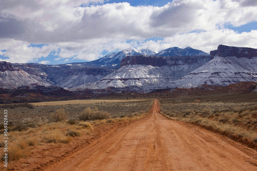 Desert Road in Winter Desert Road in Winter