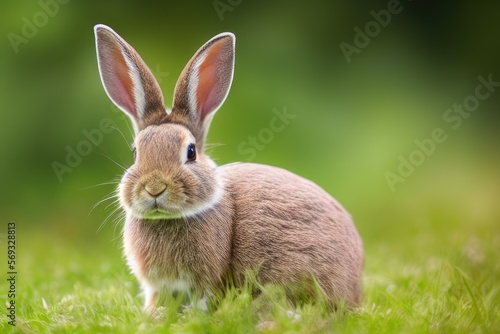 High-Resolution Image of a Cute and Playful Rabbit, Perfect for Adding a Wholesome and Adorable Element to any Design Project
