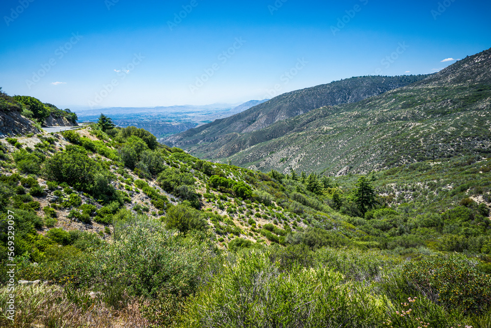 Canyon Road in California Mountains Canyon Road in California Mountains