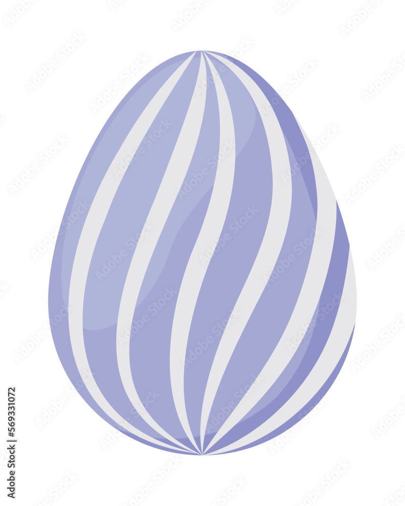 lilac spring egg painted
