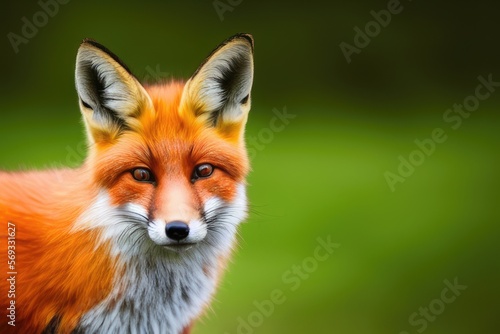 High-Resolution Image of a Fox in its Natural Habitat  Perfect for Adding a Majestic and Wild Element to any Design Project