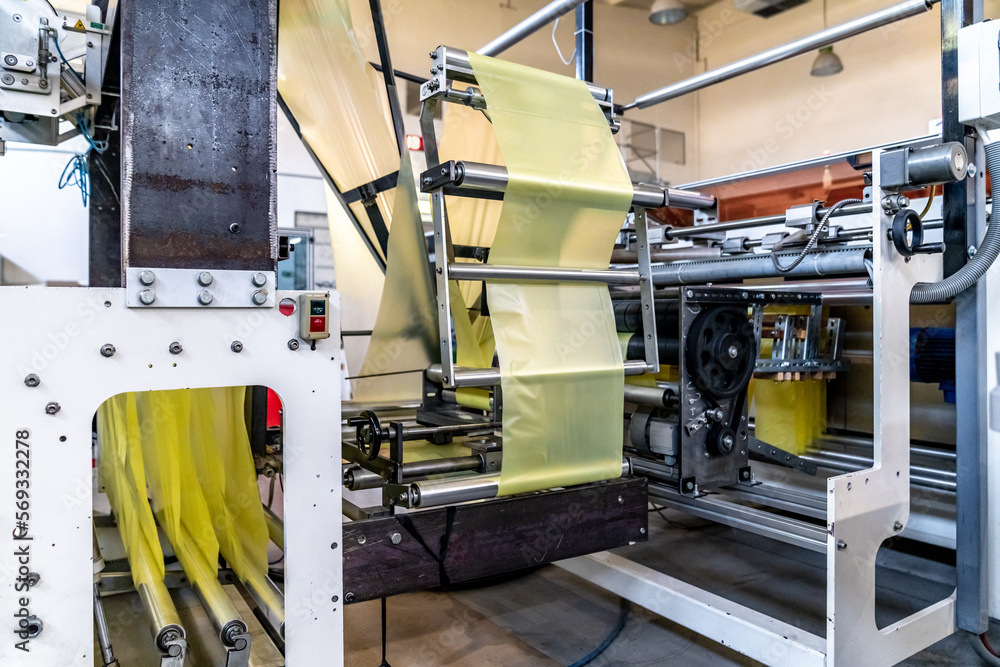mechanically machine for the production of plastic bags