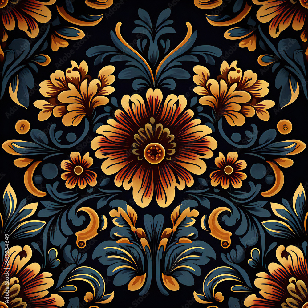 seamless pattern with colorful flowers seamless pattern with colorful flowers