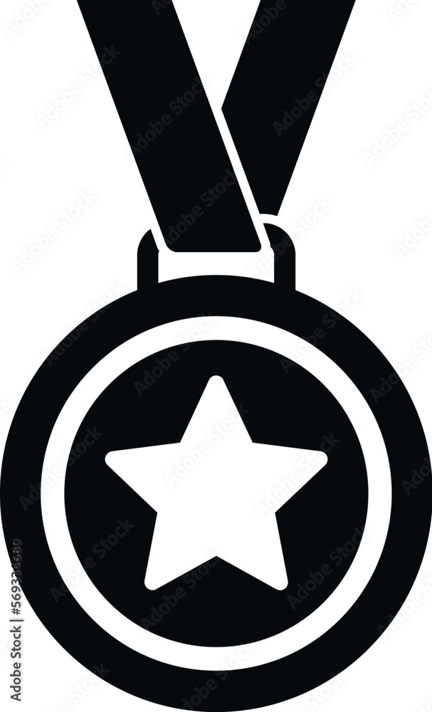 Medal award icon simple vector. Winner reward. Success victory Medal award icon simple vector. Winner reward. Success victory