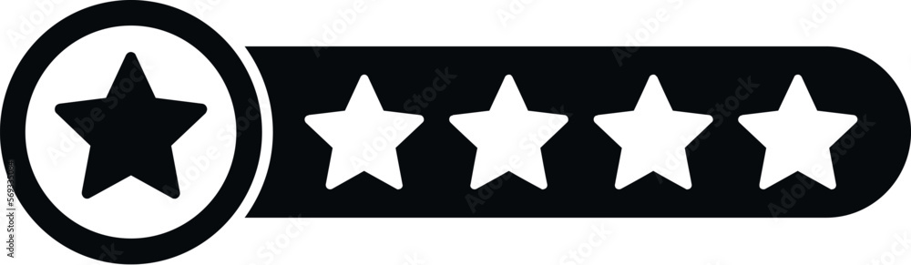 Star ranking icon simple vector. Medal award. Win victory Star ranking icon simple vector. Medal award. Win victory