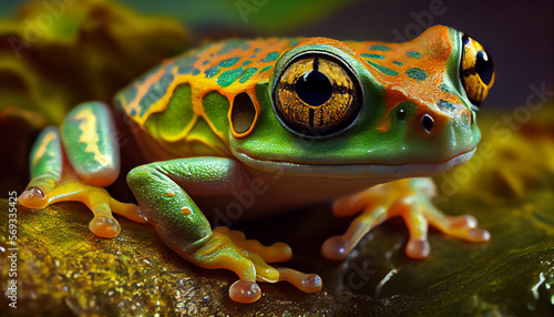 amazon poison frog generated by AI photo