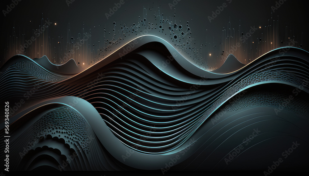 abstract waves background abstract waves background