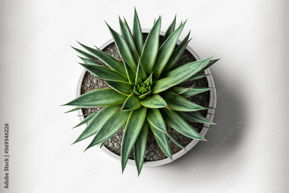 Flat lay top view Aloe Vera plant Flat lay top view Aloe Vera plant