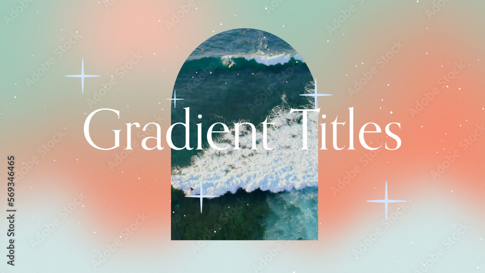 Window Title Gradient Creative Media Replacement Gradient Titles Stock Template | Adobe Stock