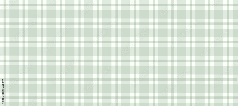 Green plaid light background vector illustration.