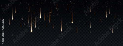 Falling stars yellow