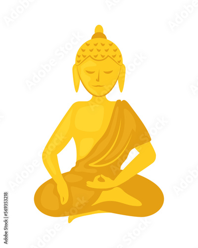 golden thai buddha