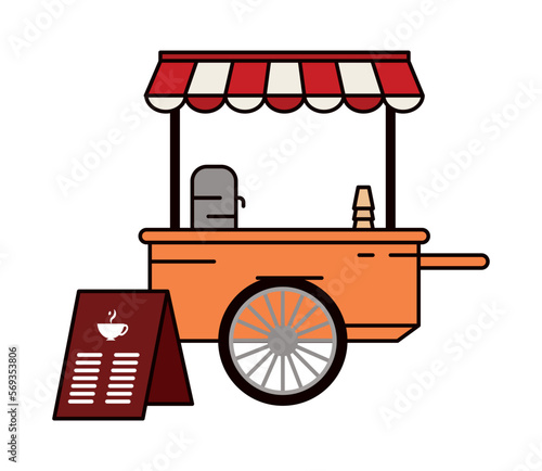 coffee fast food kiosk